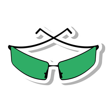 glasses modern style isolated icon vector illustration designのイラスト素材