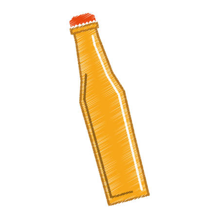 yellow bottle closed cap vector illustration eps 10のイラスト素材