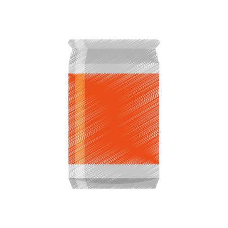 drawing can soda orange sticker vector illustration eps 10のイラスト素材
