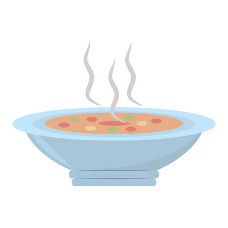 delicious soup plate food hot vector illustration eps 10のイラスト素材