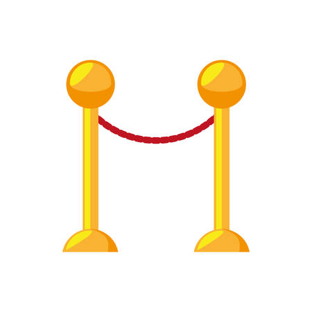 barrier cinema vip person vector illustration eps 10のイラスト素材