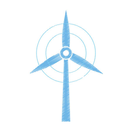 Wind turbine green energy icon vector illustration graphic designのイラスト素材