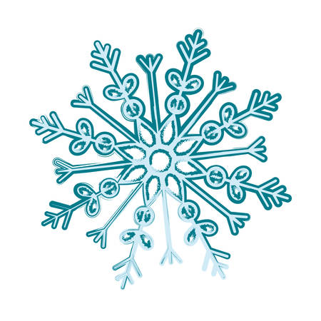 snowflake winter snow icon vector illustration graphic designのイラスト素材