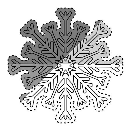snowflake winter snow icon vector illustration graphic designのイラスト素材