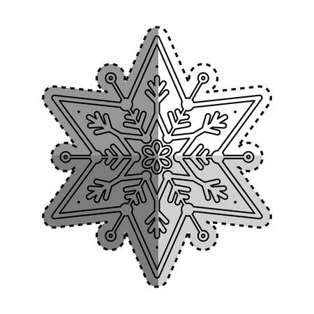 snowflake winter snow icon vector illustration graphic designのイラスト素材