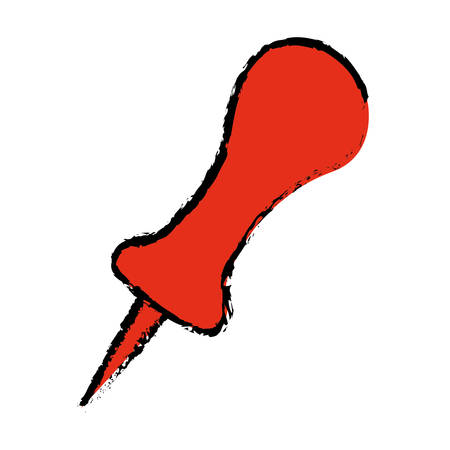 push pin thumbtack icon vector illustration graphic designのイラスト素材