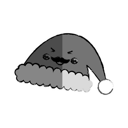 Santa claus xmas cartoon icon vector illustration graphic designのイラスト素材