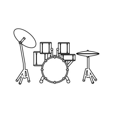 Drum music instrument icon vector illustration graphic designのイラスト素材