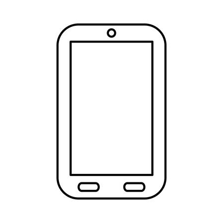 smartphone mobile technology icon vector illustration graphic designのイラスト素材