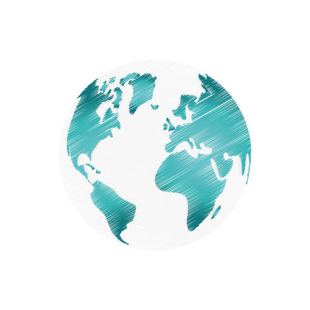 Earth world planet icon vector illustration graphic designのイラスト素材