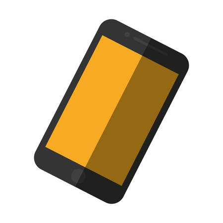 mobile phone blue screen technology color shadow vector illustration eps 10のイラスト素材