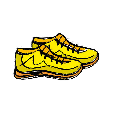 Sport sneakers accesorie icon vector illustration graphic designのイラスト素材