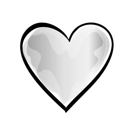 Cute decorative heart icon vector illustration graphic designのイラスト素材