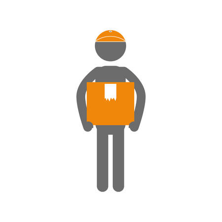 Delivery box shipping icon vector illustration graphic designのイラスト素材