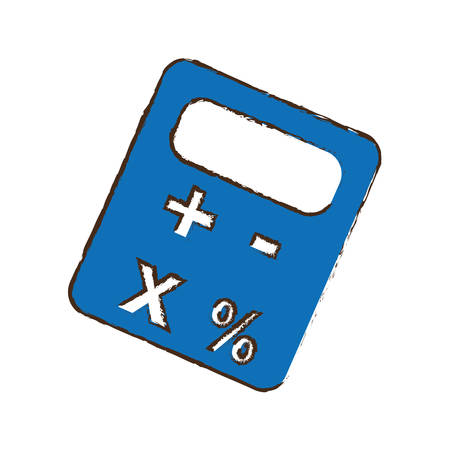 calculator pictogram icon image vector illustration designのイラスト素材