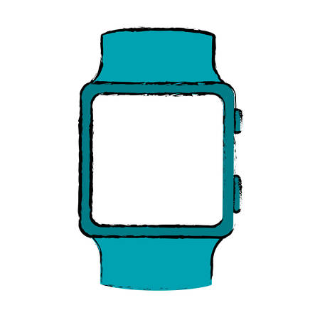 smartwatch digital accesory icon image vector illustration designのイラスト素材