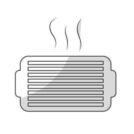 ventilation grill icon over white background. vector illustrationのイラスト素材
