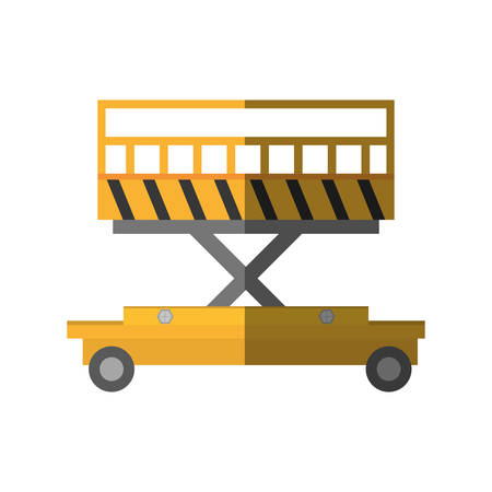lifting platform trolley stock warehouse shadow vector illustration eps 10のイラスト素材
