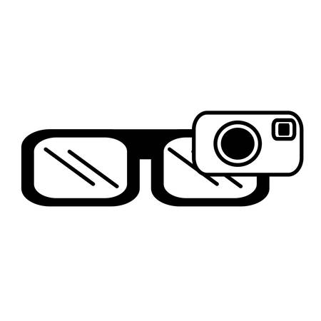 smart glasses wearable device outline vector illustration eps 10のイラスト素材