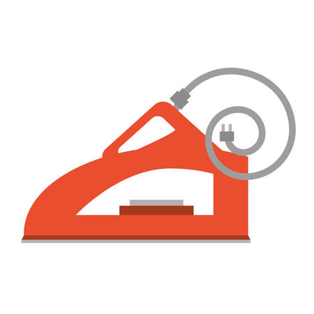red steam iron household vector illustration eps 10のイラスト素材