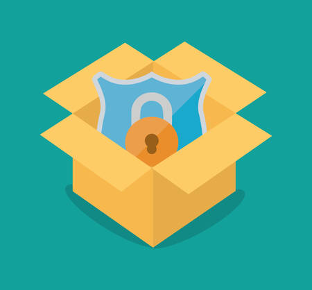 internet security shield protection vector illustration eps 10のイラスト素材