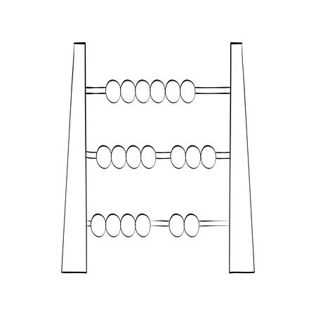 abacus kids toy icon vector illustration graphic designのイラスト素材
