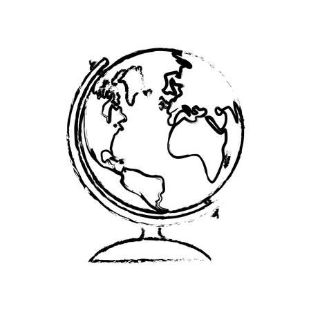 school world globe icon vector illustration graphic designのイラスト素材