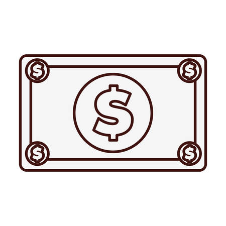 cash money bill icon image vector illustration designのイラスト素材