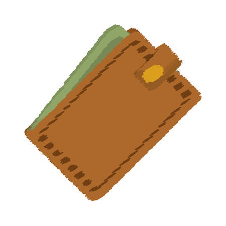 closed wallet icon image vector illustration designのイラスト素材