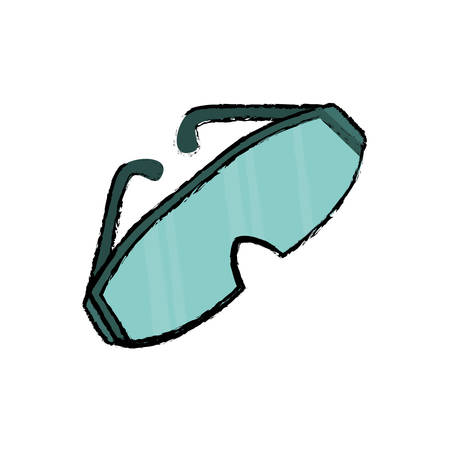 Safety industrial glasses icon vector illustration graphic designのイラスト素材