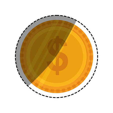 Isolated Coin money icon vector illustration graphic designのイラスト素材