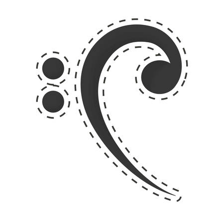 musical note icon image vector illustration designのイラスト素材