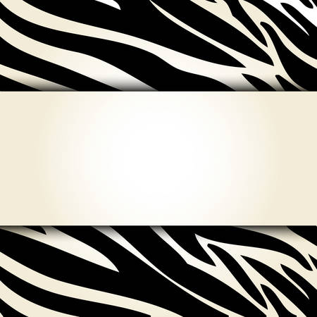zebra animal print pattern blank emblem image vector illustration designのイラスト素材