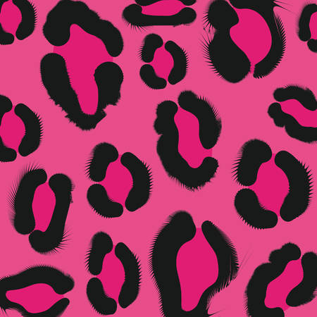 hot pink leopard animal print pattern image vector illustration design