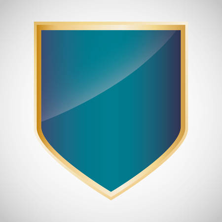shield metallic finish icon image vector illustration designのイラスト素材