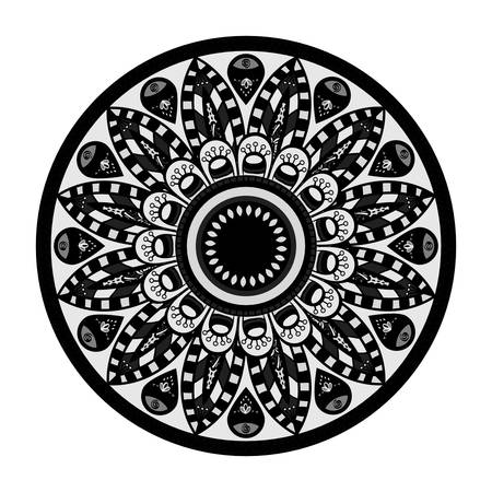 Mandala oriental symbol icon vector illustration graphic designのイラスト素材