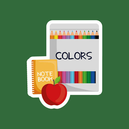 back to school season icon vector illustration graphic designのイラスト素材