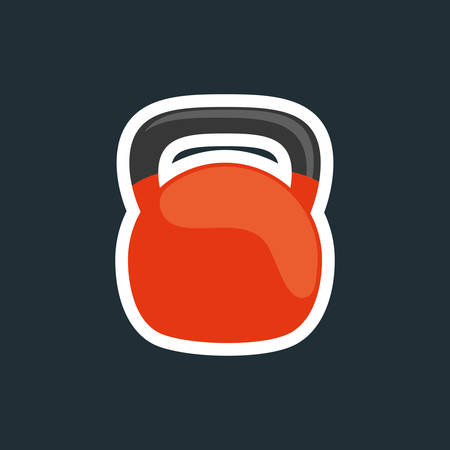 Gym weights equipment icon vector illustration graphicのイラスト素材