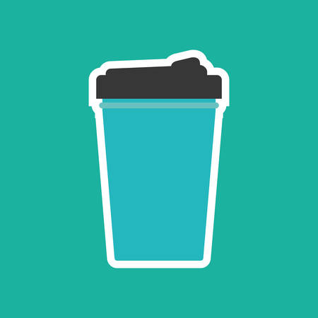 Drink thermo cup icon vector illustration graphicのイラスト素材