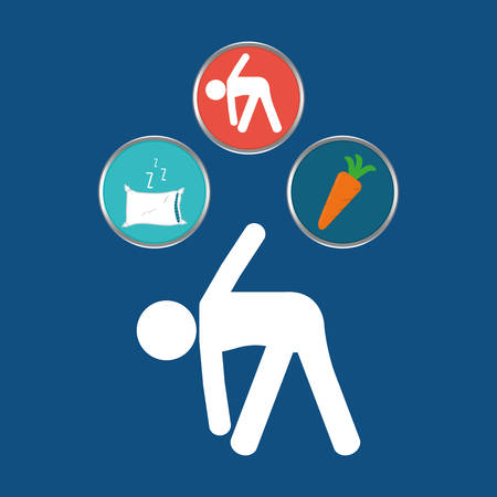 Fitness healthy food icon vector illustration graphicのイラスト素材