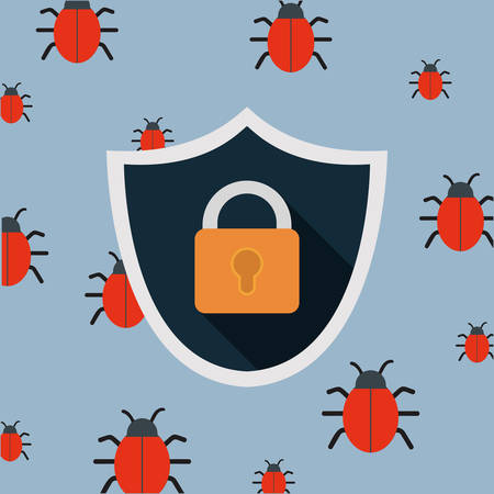Security system technology icon vector illustration graphic designのイラスト素材