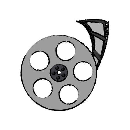 Movie roll equipment icon vector illustration graphic designのイラスト素材