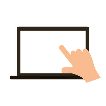 Laptop computer technology icon vector illustration graphic designのイラスト素材