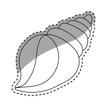sea shell creature icon vector illustration graphic designのイラスト素材