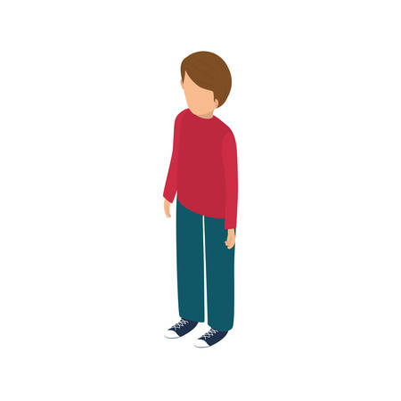 Young Man body complete icon vector illustration graphic designのイラスト素材
