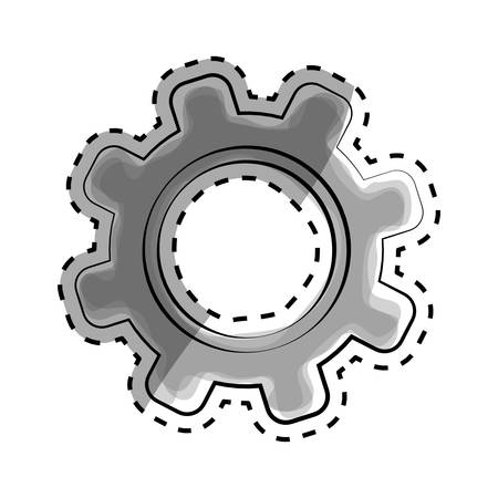 Isolated gear draw icon vector illustration graphic designのイラスト素材