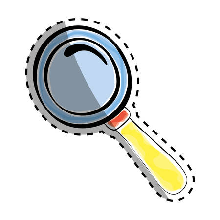 Magnifying glass draw icon vector illustration graphic designのイラスト素材