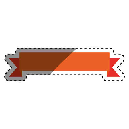 Isolated ribbon banner icon vector illustration graphicのイラスト素材