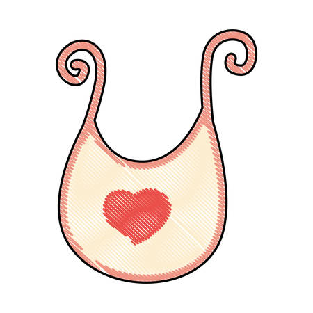 bib baby shower related icon image vector illustration designのイラスト素材