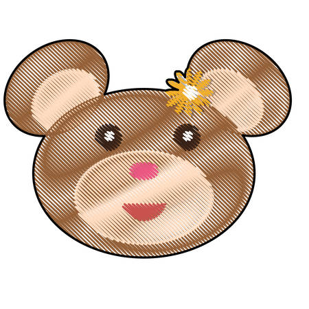 teddy bear icon image vector illustration designのイラスト素材